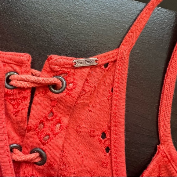 Free People Dream Date Lace-Up Trapeze Tank Top Size Small - Picture 8 of 8